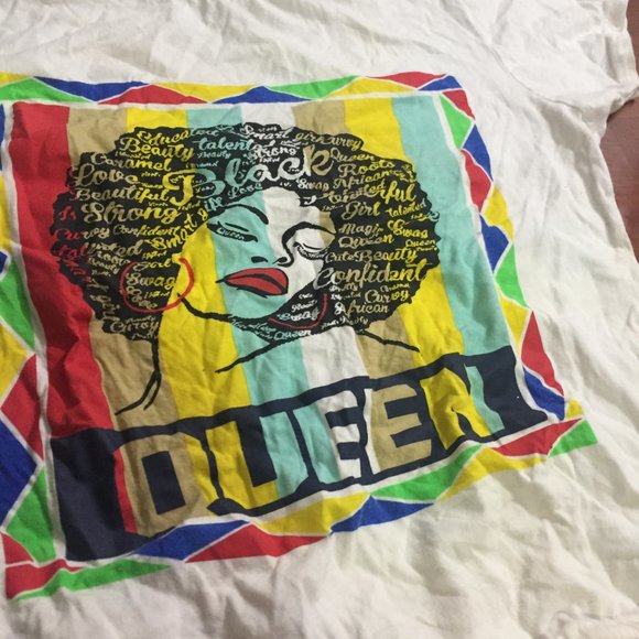 On Fire "Queen" White Tee - Picture 3 of 12